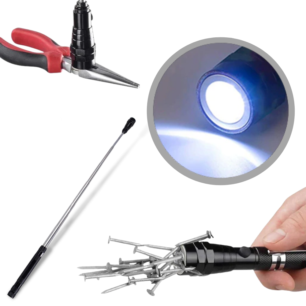 Teleskopisk magnetisk LED-lampa - Ozerty