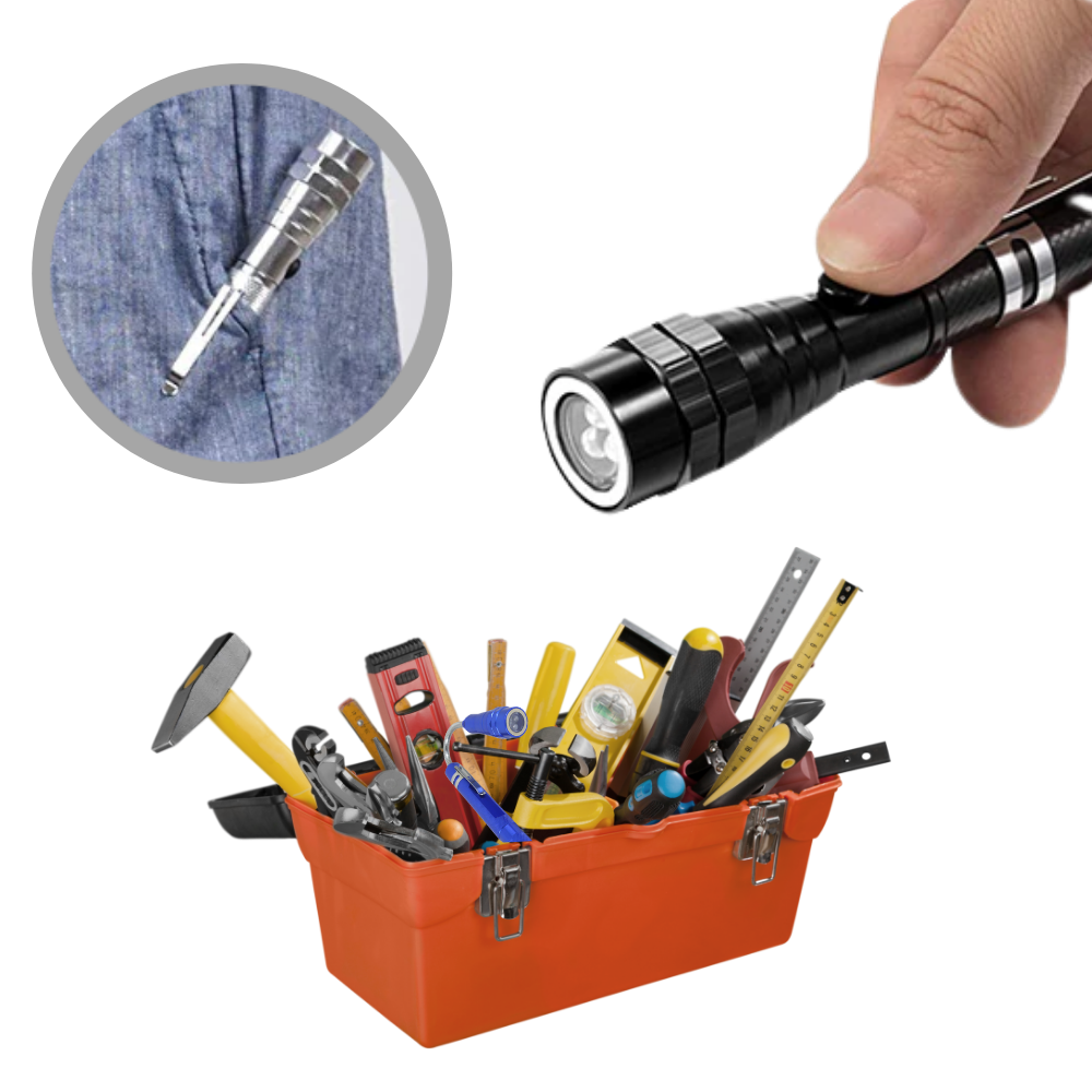 Teleskopisk magnetisk LED-lampa - Ozerty