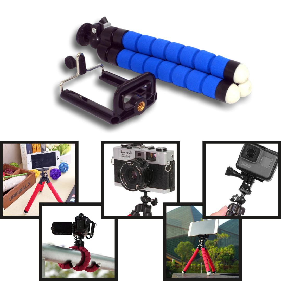 Mini mobiltripod justerbar hållare set - Ozerty