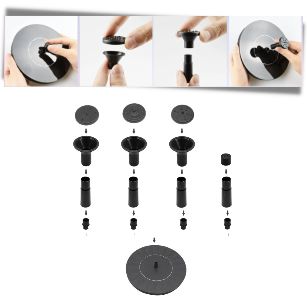 Flytande solcellsfontän - Ozerty