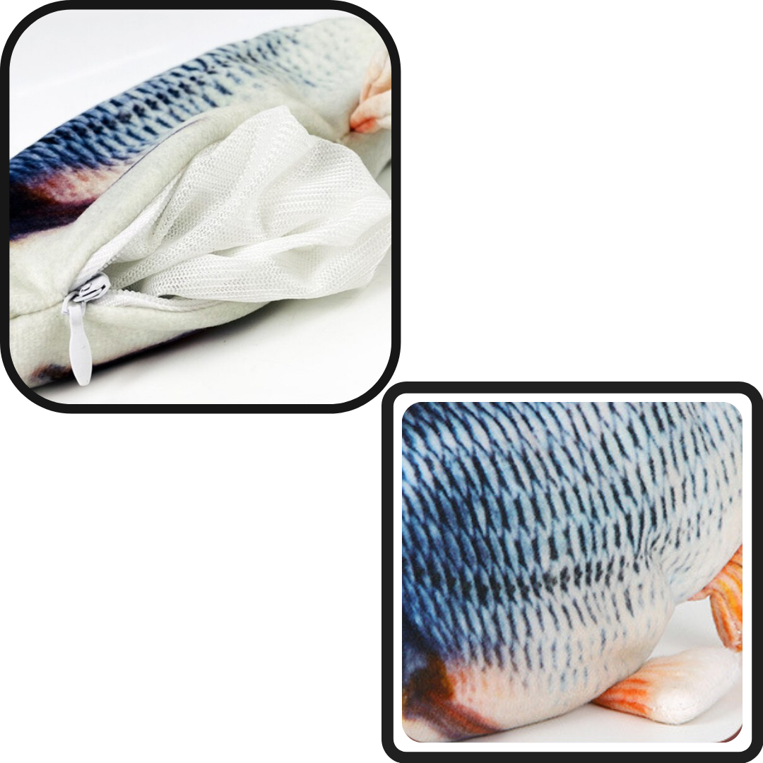 Hoppande Fisk kattleksak - Ozerty