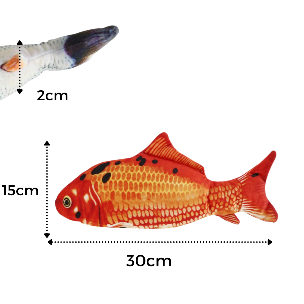 Hoppande Fisk kattleksak - Ozerty