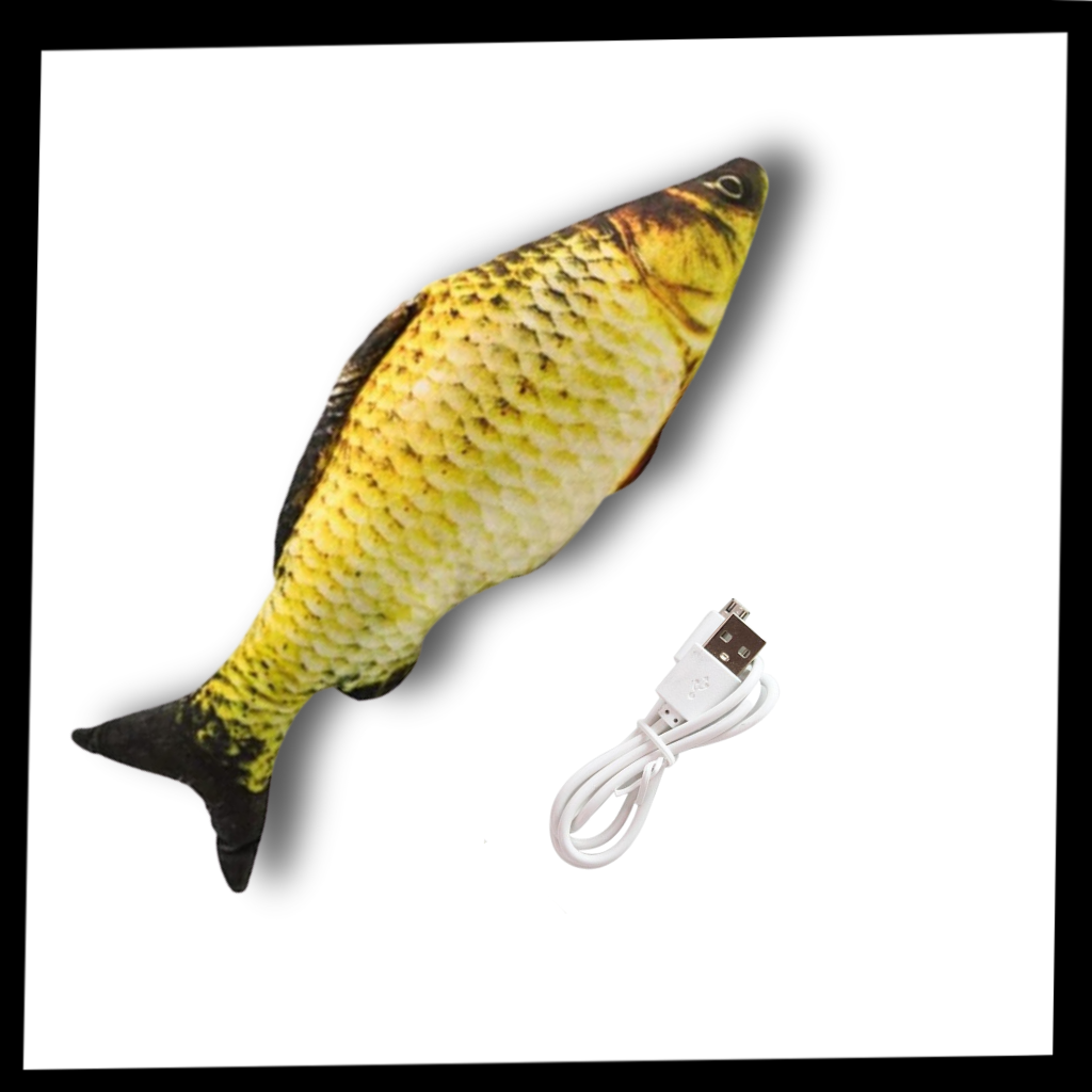 Hoppande Fisk kattleksak - Ozerty