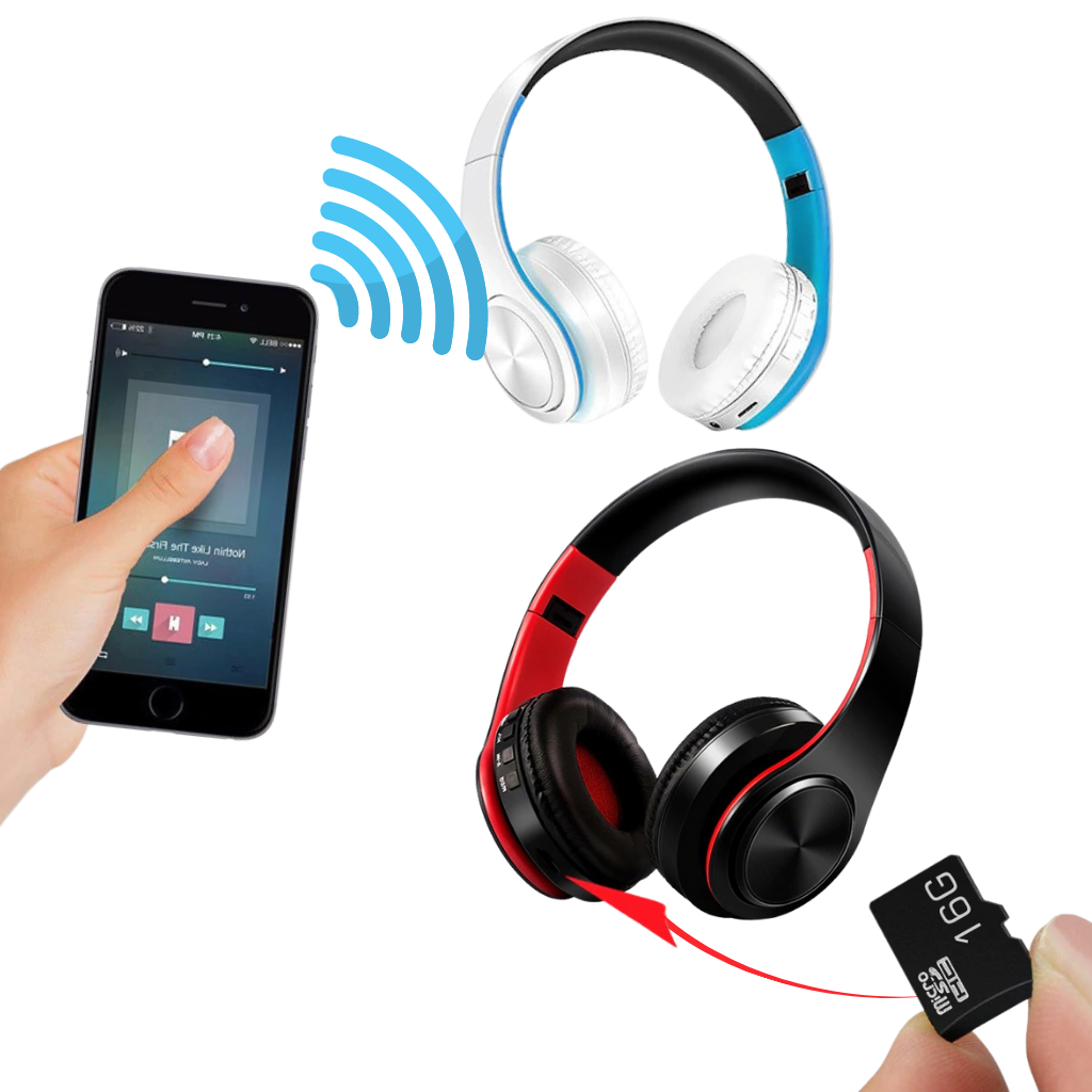 Vikbara bluetooth-hörlurar - Ozerty