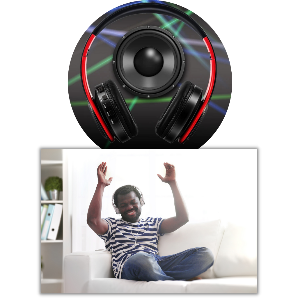 Vikbara bluetooth-hörlurar - Ozerty