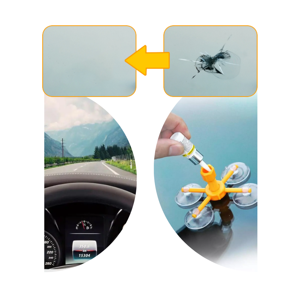 Reparationskit för vindruteglas  - Ozerty