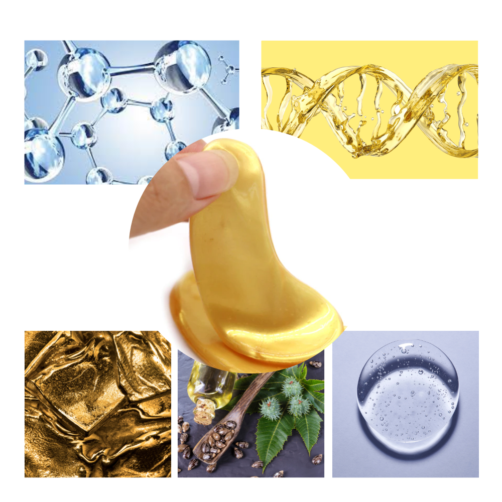 Ögonmask med 24K guld (20 par) - Ozerty