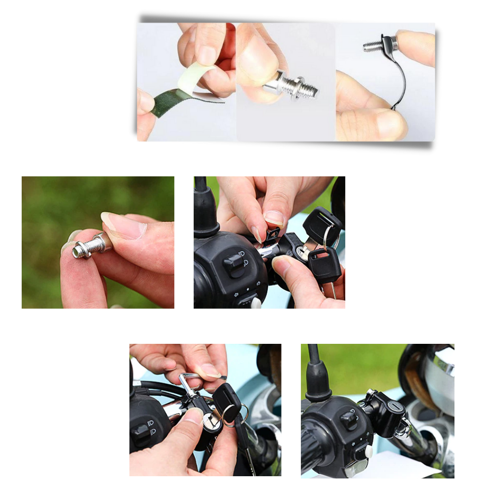 Skyddslås för motorcykelhjälm - Ozerty