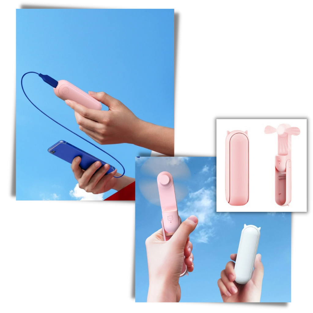 Handhållen mini fläkt med USB - Ozerty