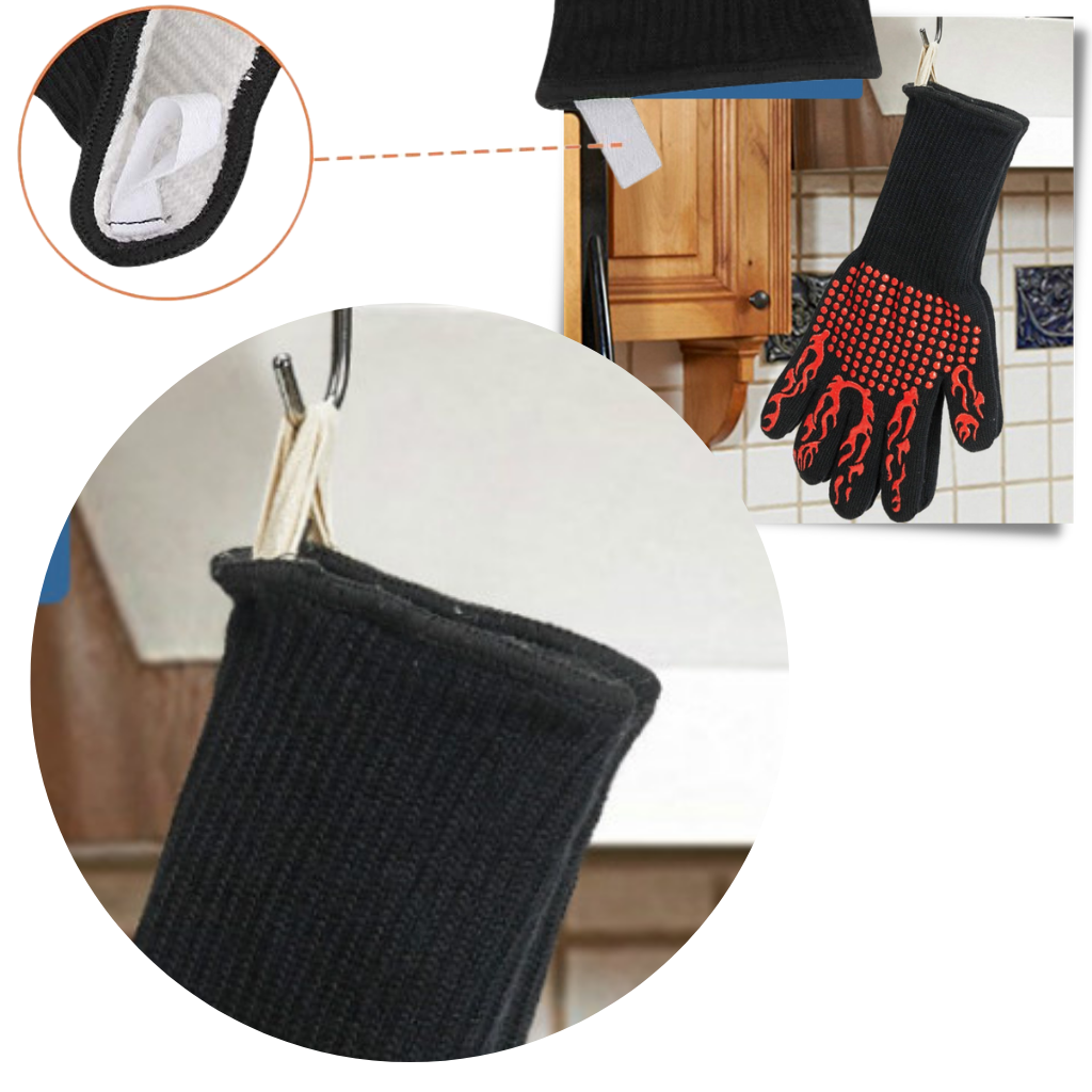 Värmebeständiga grillhandskar (1 par) - Ozerty