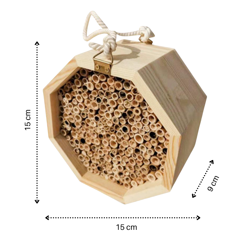 Hexagonalt bihus i trä - Ozerty