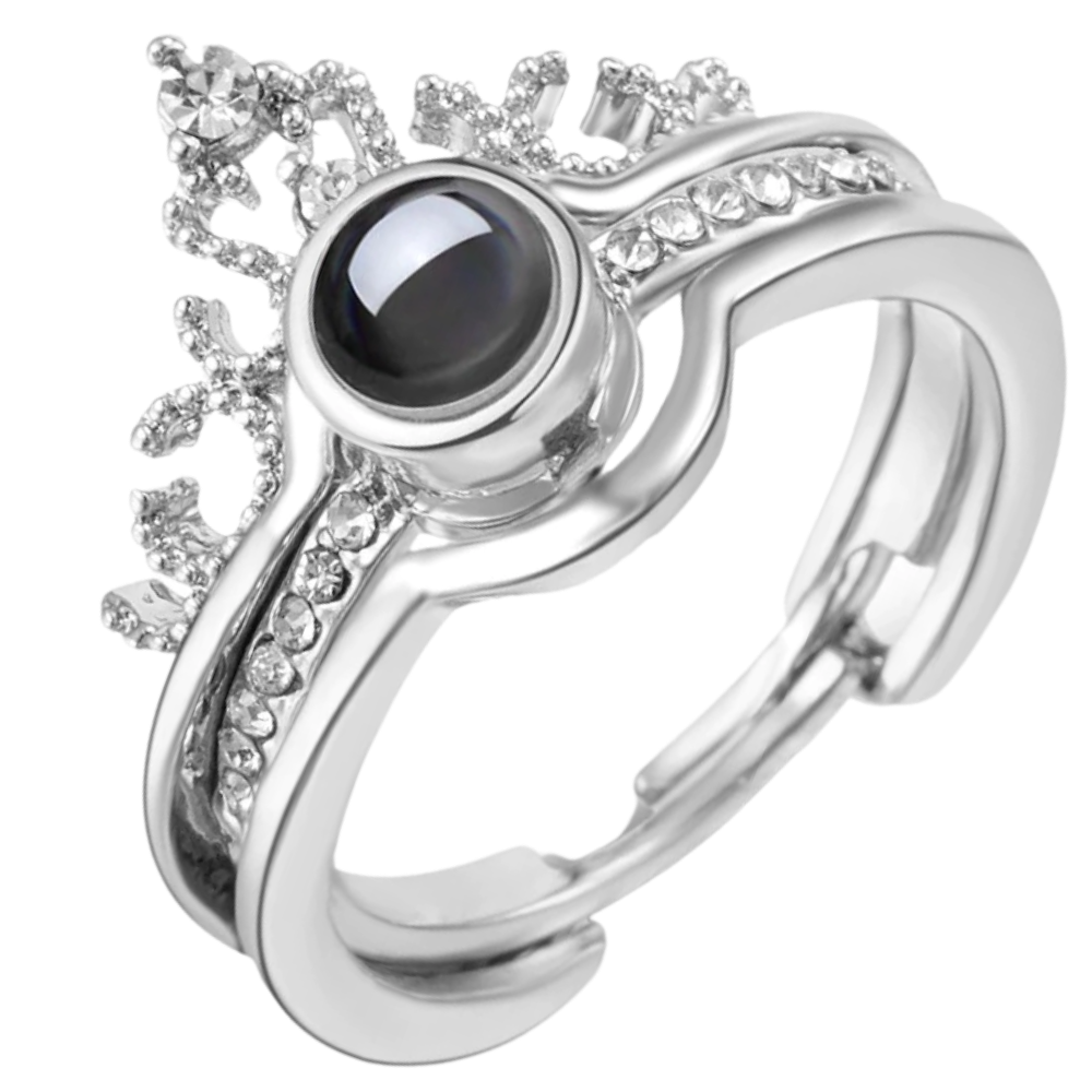 Beautiful ring with "I love you" in 100 languages