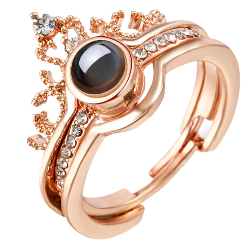 Beautiful ring with "I love you" in 100 languages