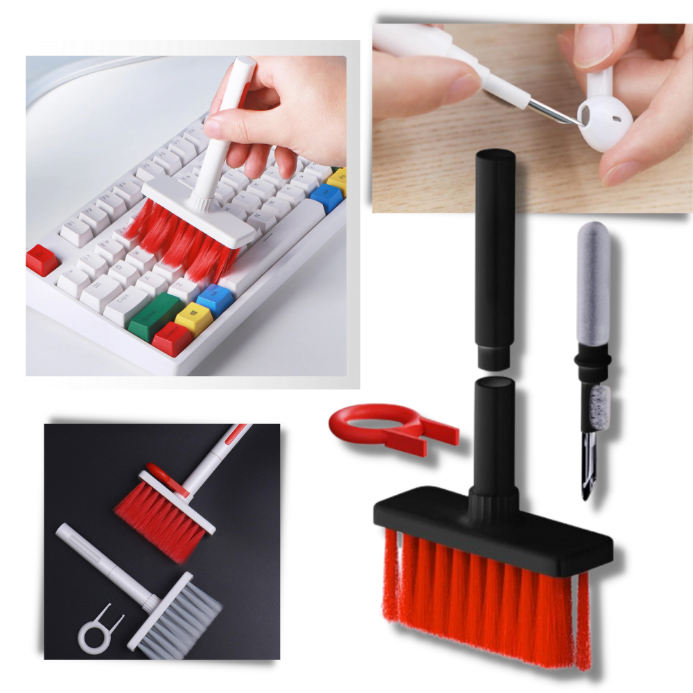5-i-1 rengörare för tangentbord och och hörlurar - Ozerty