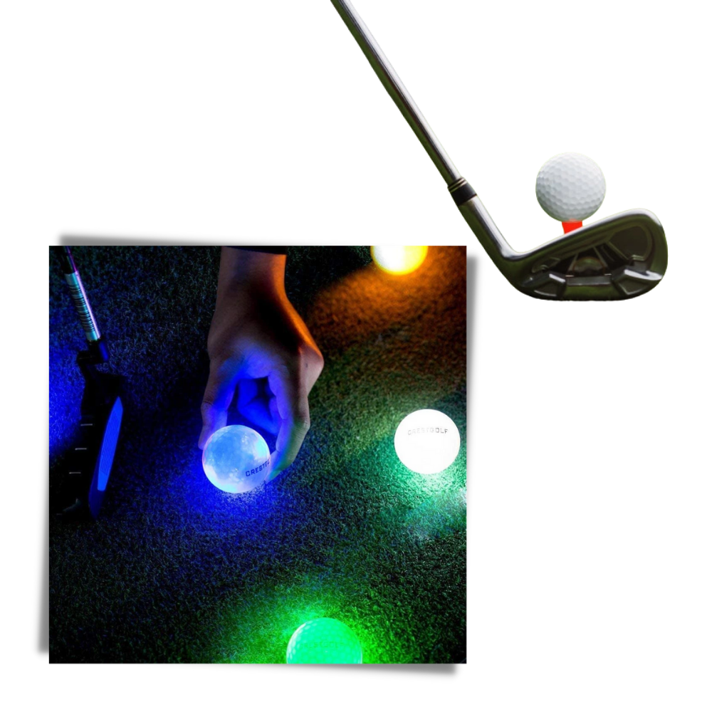 6 LED-lysande golfbollar - Ozerty