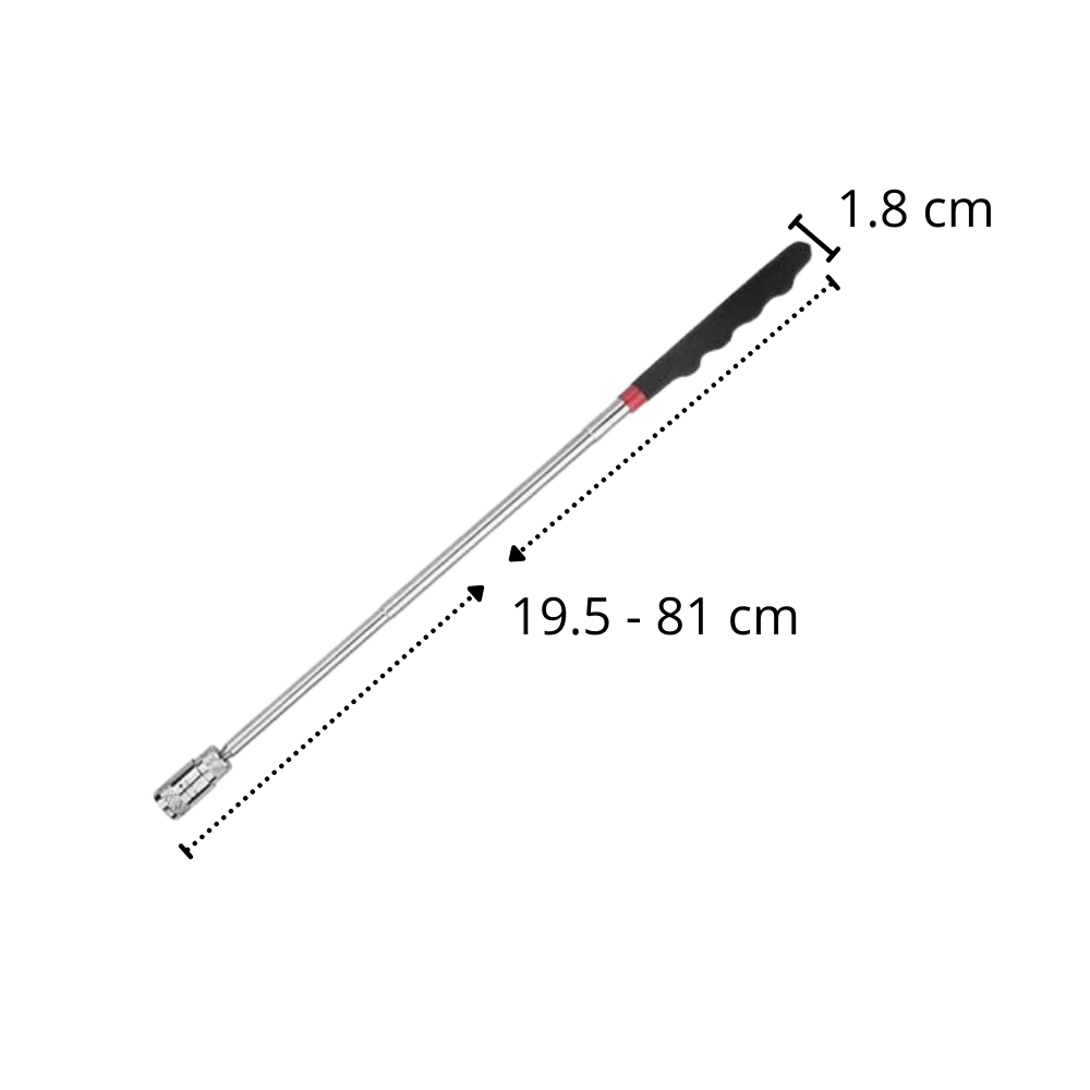 Utdragbar magnetisk plockare med LED-lampa - Ozerty