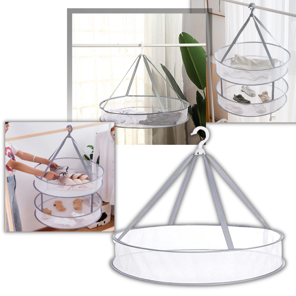 Hängande tork i mesh för kläder - Ozerty