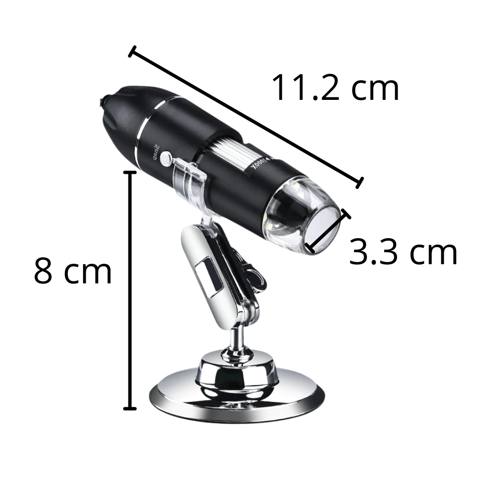 Digitalt USB-mikroskop med LED - Ozerty