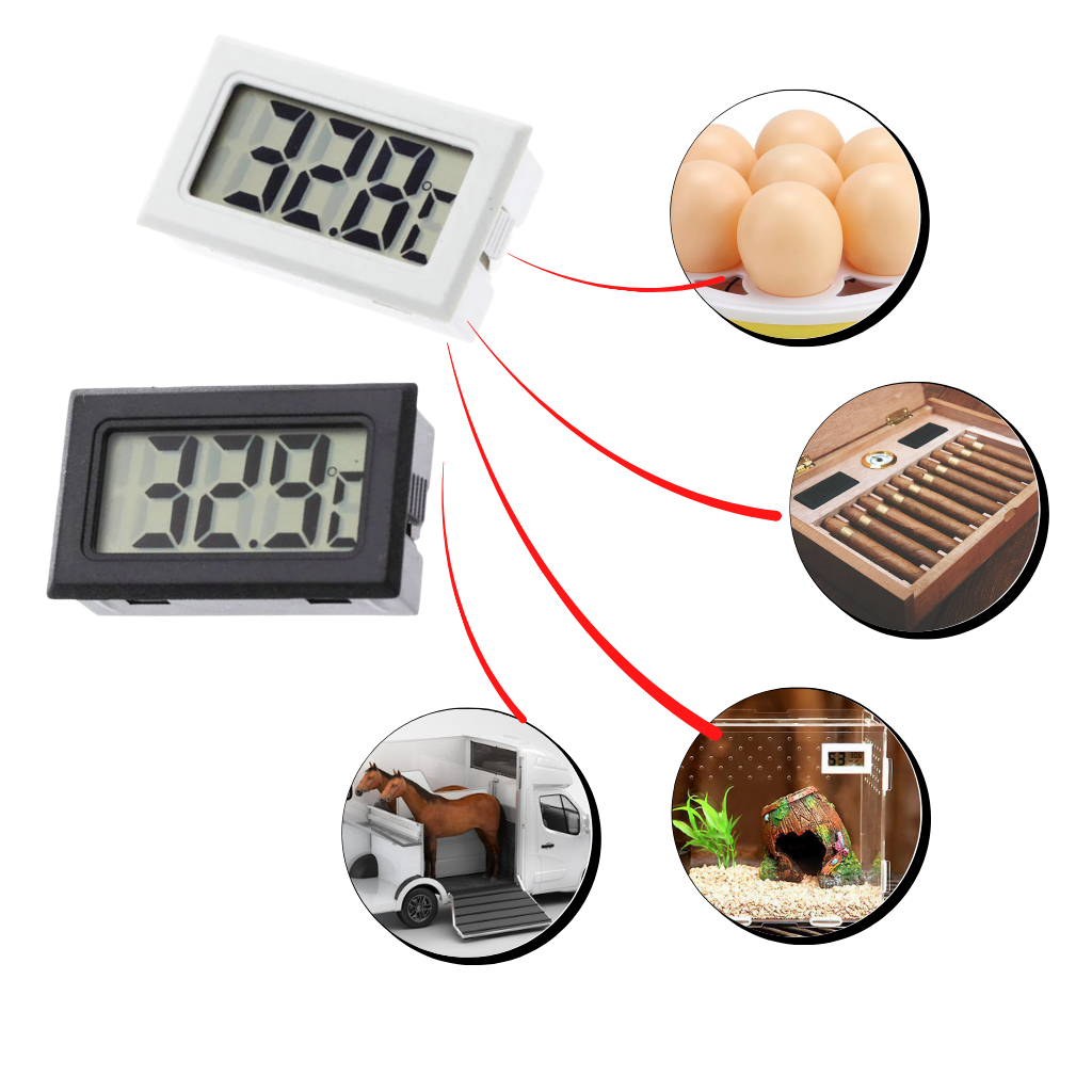 Mini digital LCD-hygrometer Termometer - Ozerty