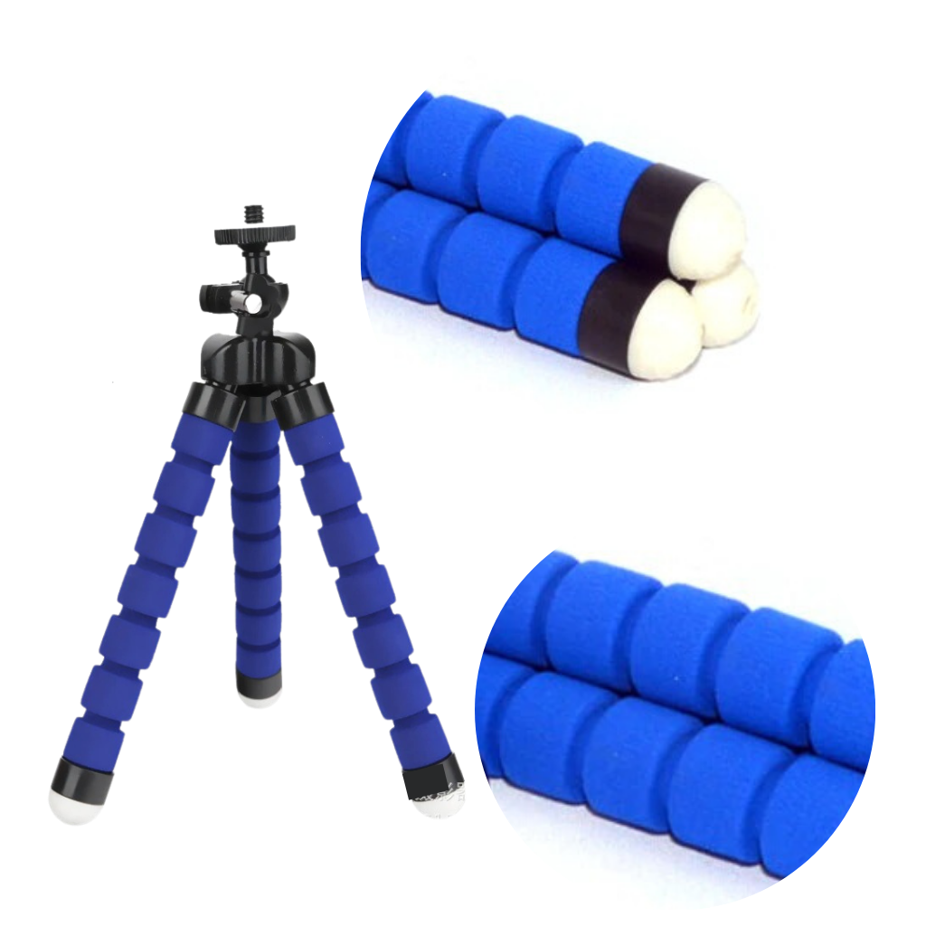 Mini mobiltripod justerbar hållare set - Ozerty