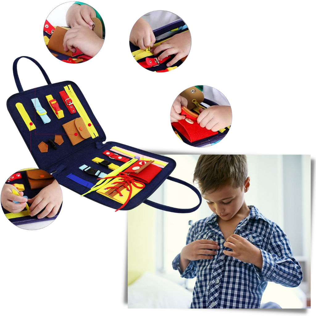 Montessoris resväska för fingerfärdighet - Ozerty