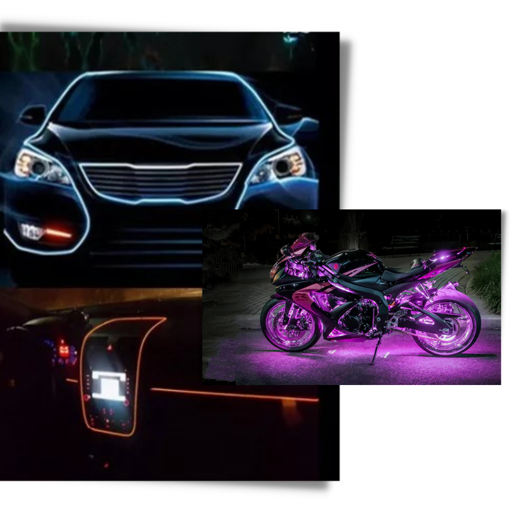 Färgglad neon LED-tråd - Ozerty