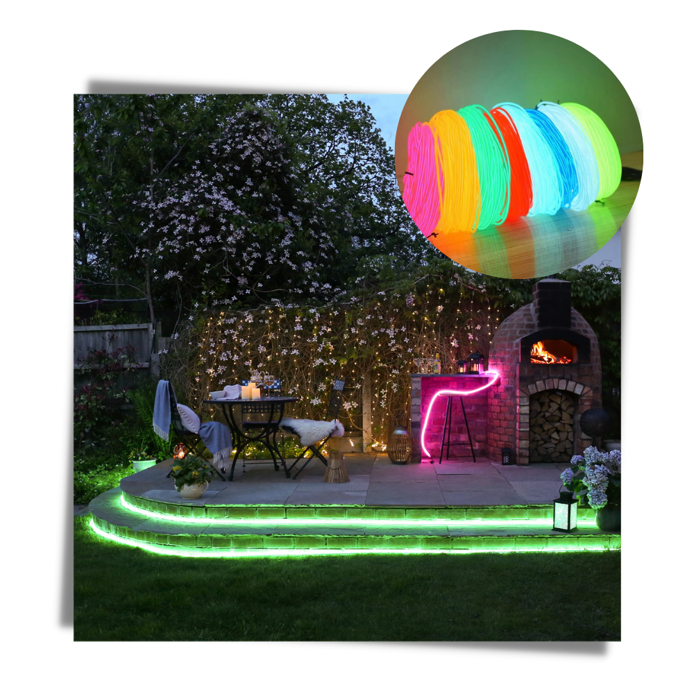 Färgglad neon LED-tråd - Ozerty