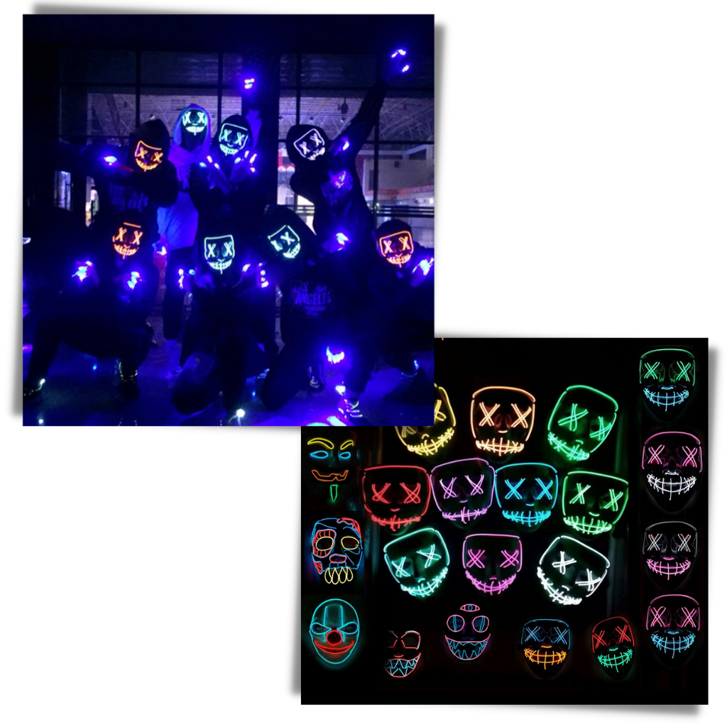 Neon LED-mask - Ozerty