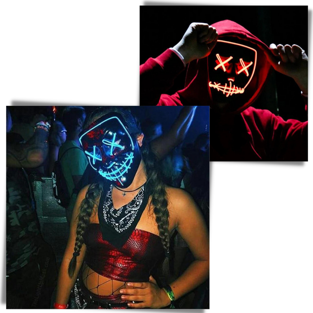 Neon LED-mask - Ozerty