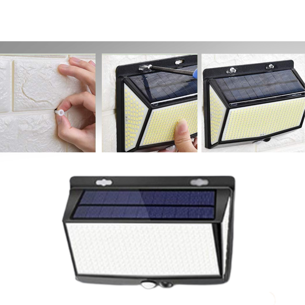 468 LED solcellslampa utomhus - Ozerty