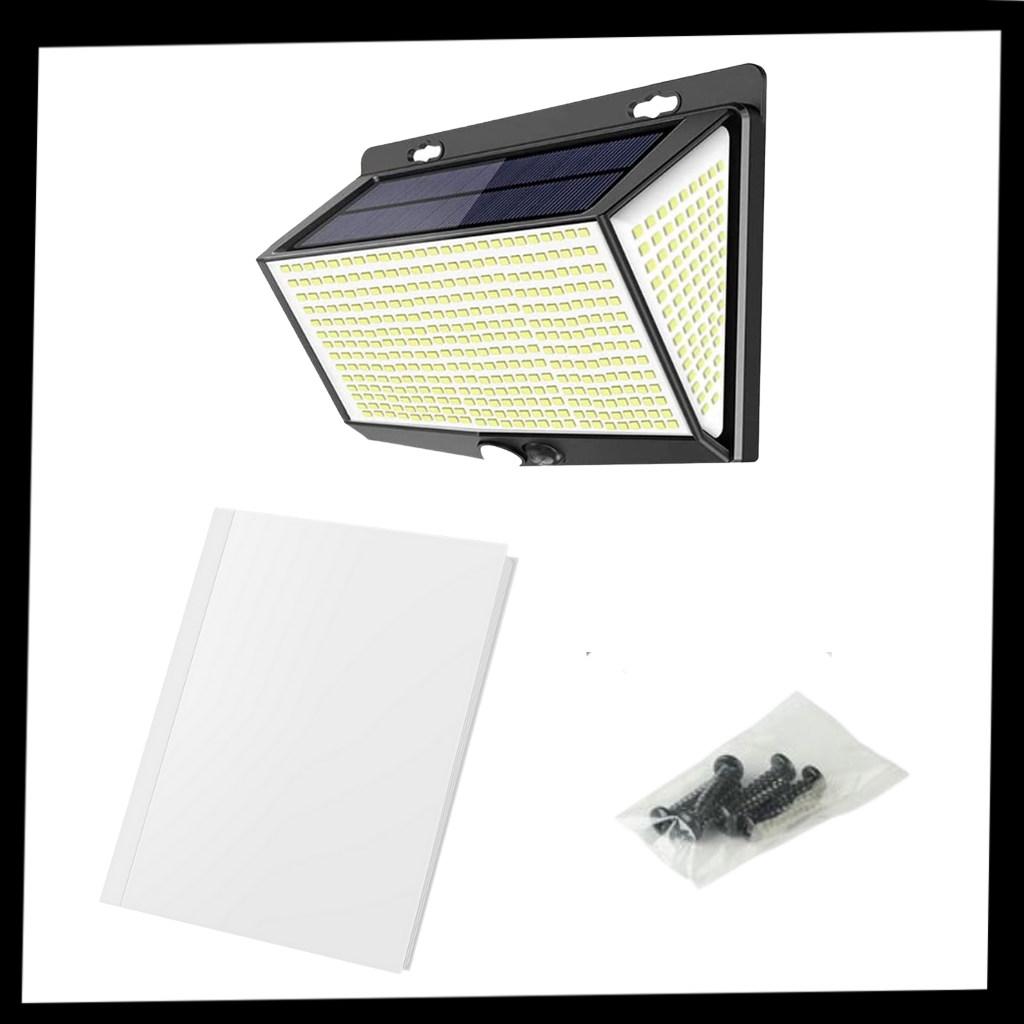 468 LED solcellslampa utomhus - Ozerty