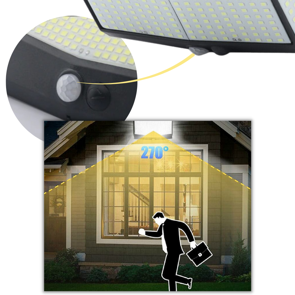 468 LED solcellslampa utomhus - Ozerty