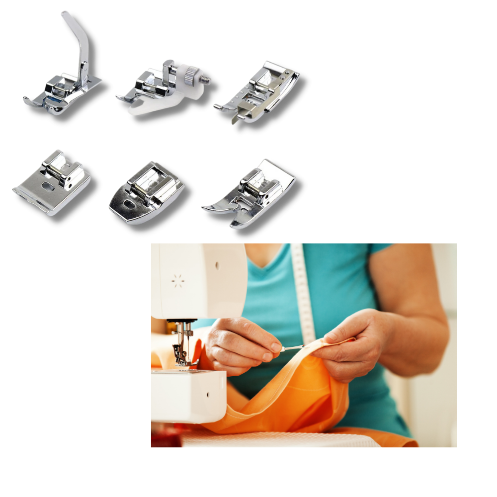 Sy-kit med 32/42 stycken pressarfötter - Ozerty