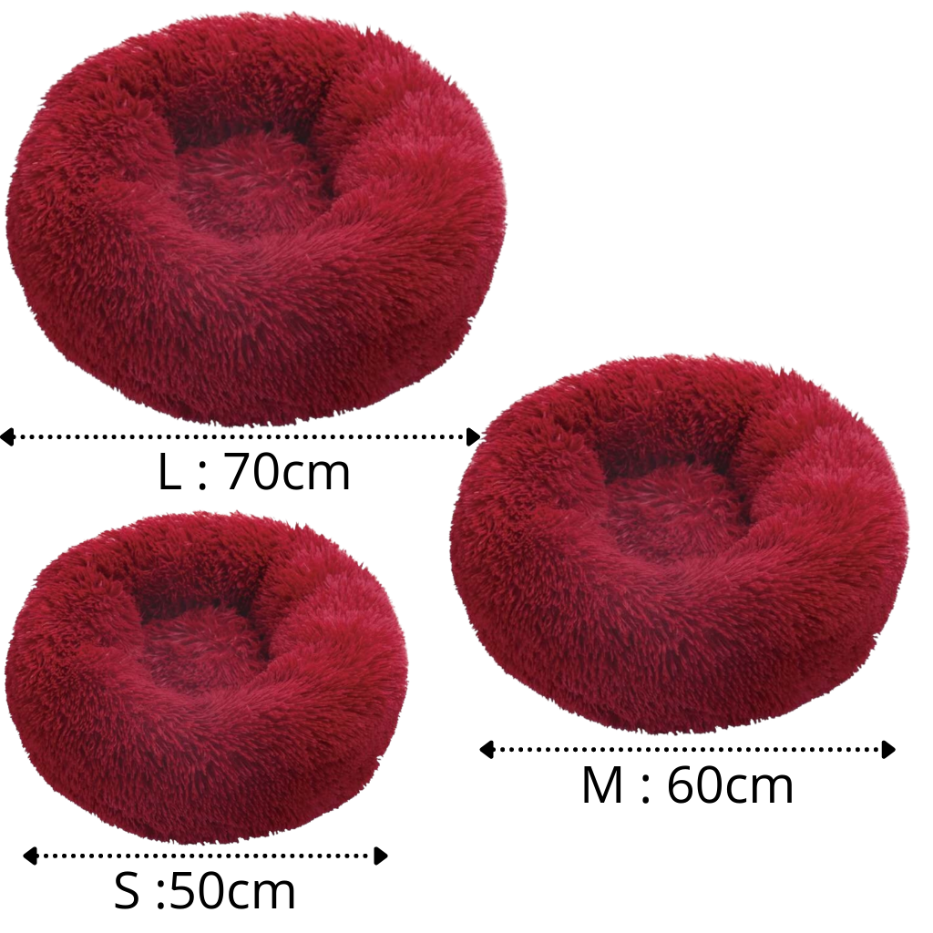 Fluffig Husdjur plyschsäng donut - Ozerty