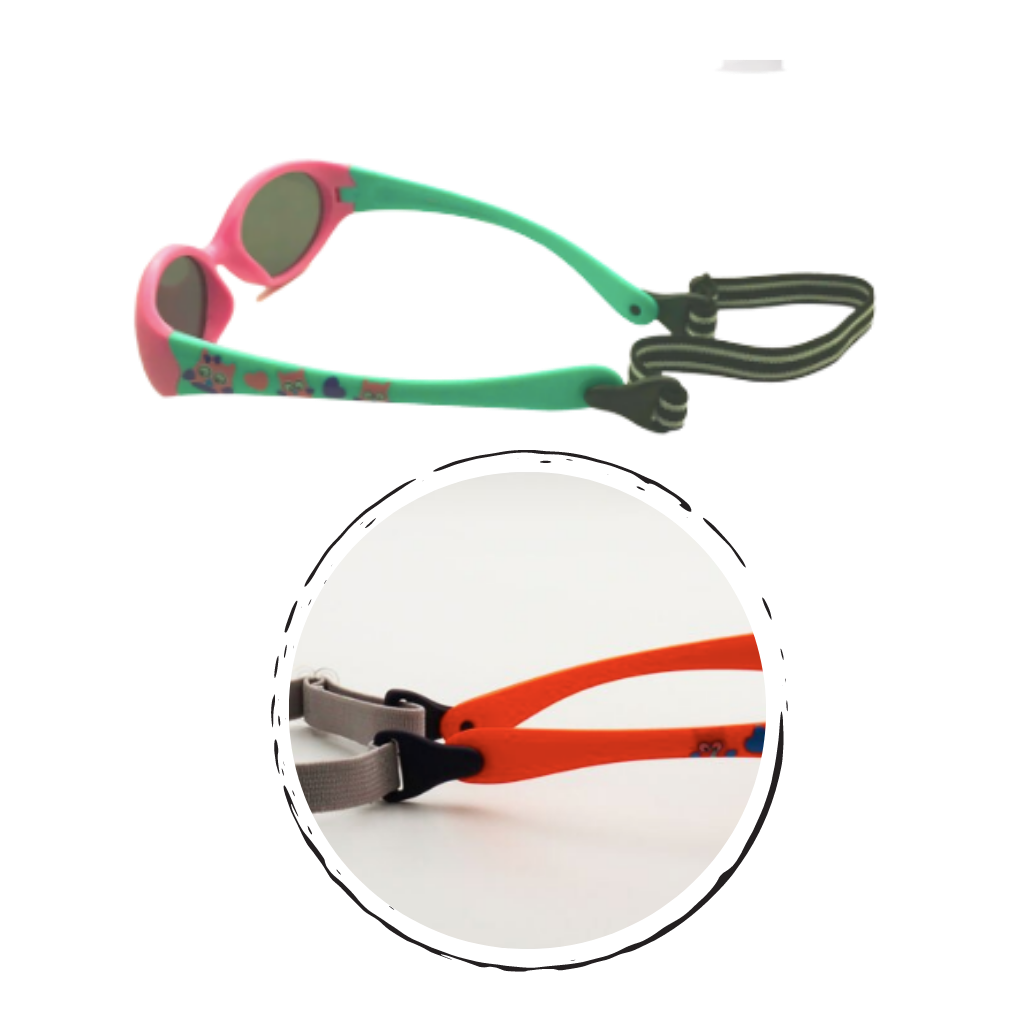 Polariserade solglasögon för barn med snöre för åldrarna 0 - 3 år - Ozerty