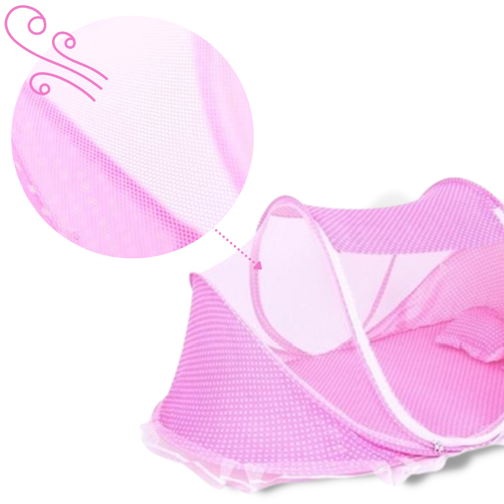 Bärbar babysäng med myggnät - Ozerty