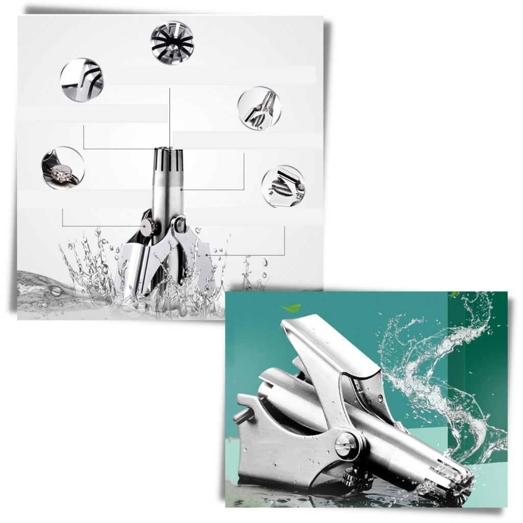 Bärbar manuell näshårstrimmer - Ozerty