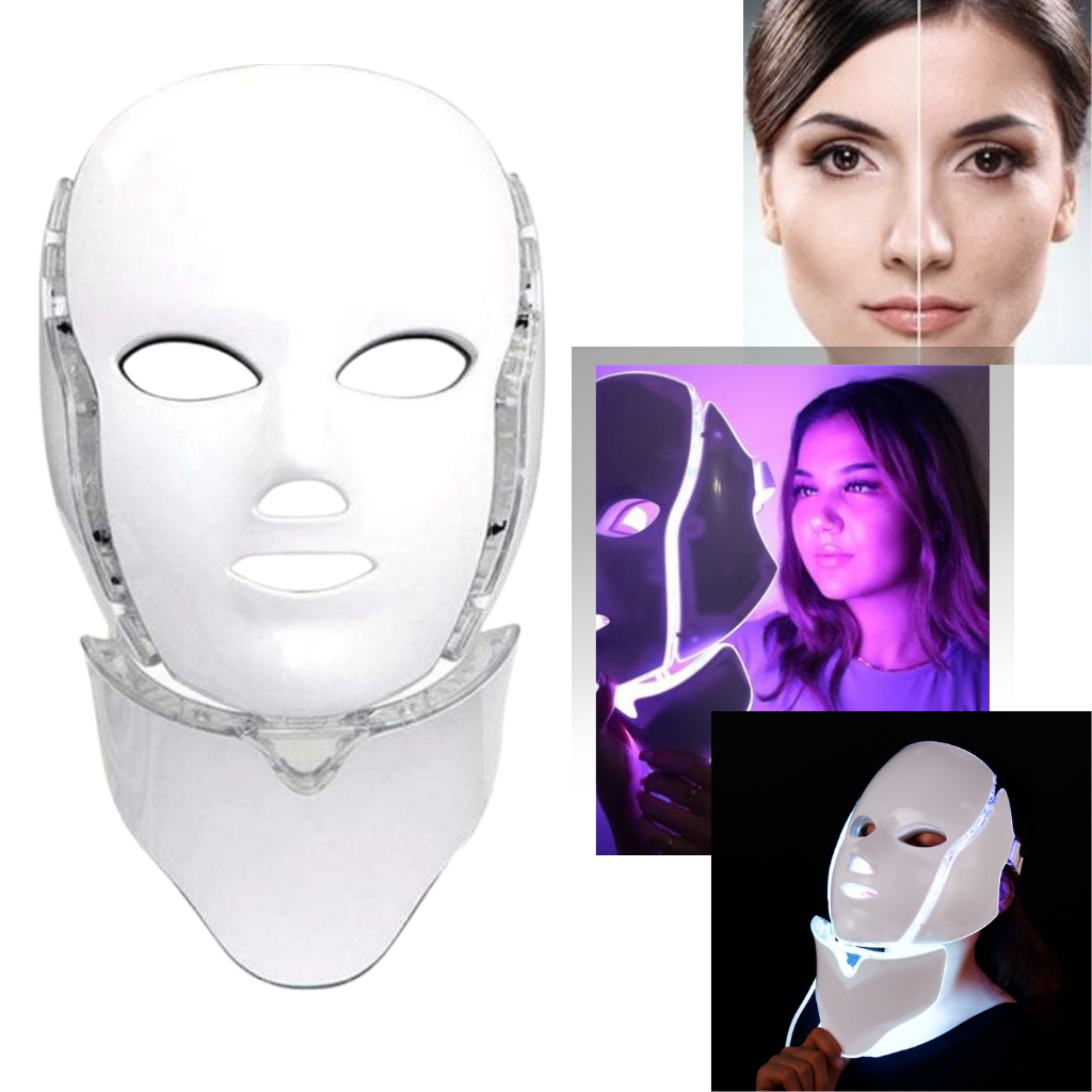 Professionell ansiktsmask med LED ljusterapi - Ozerty
