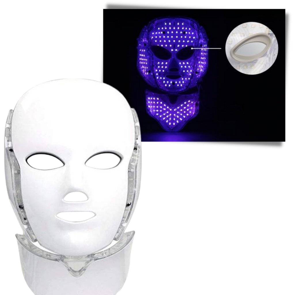 Professionell ansiktsmask med LED ljusterapi - Ozerty