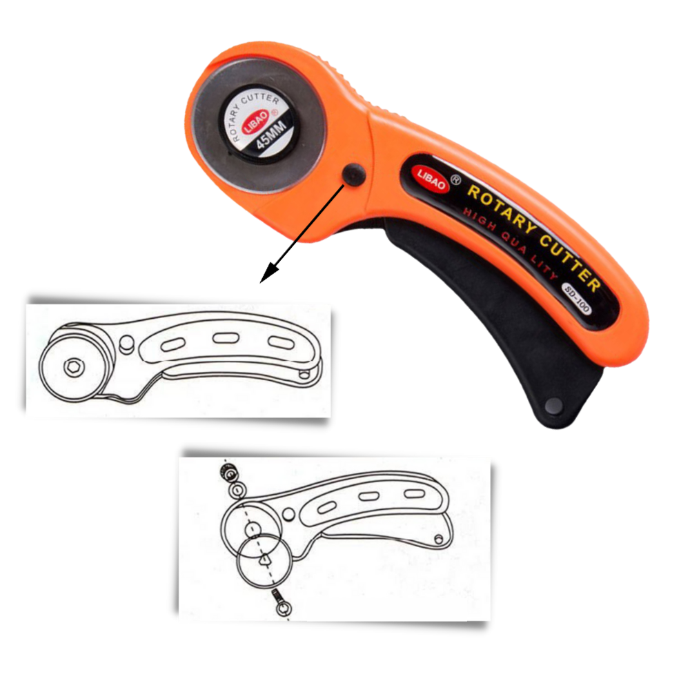 Rullskärare för tyg - Ozerty