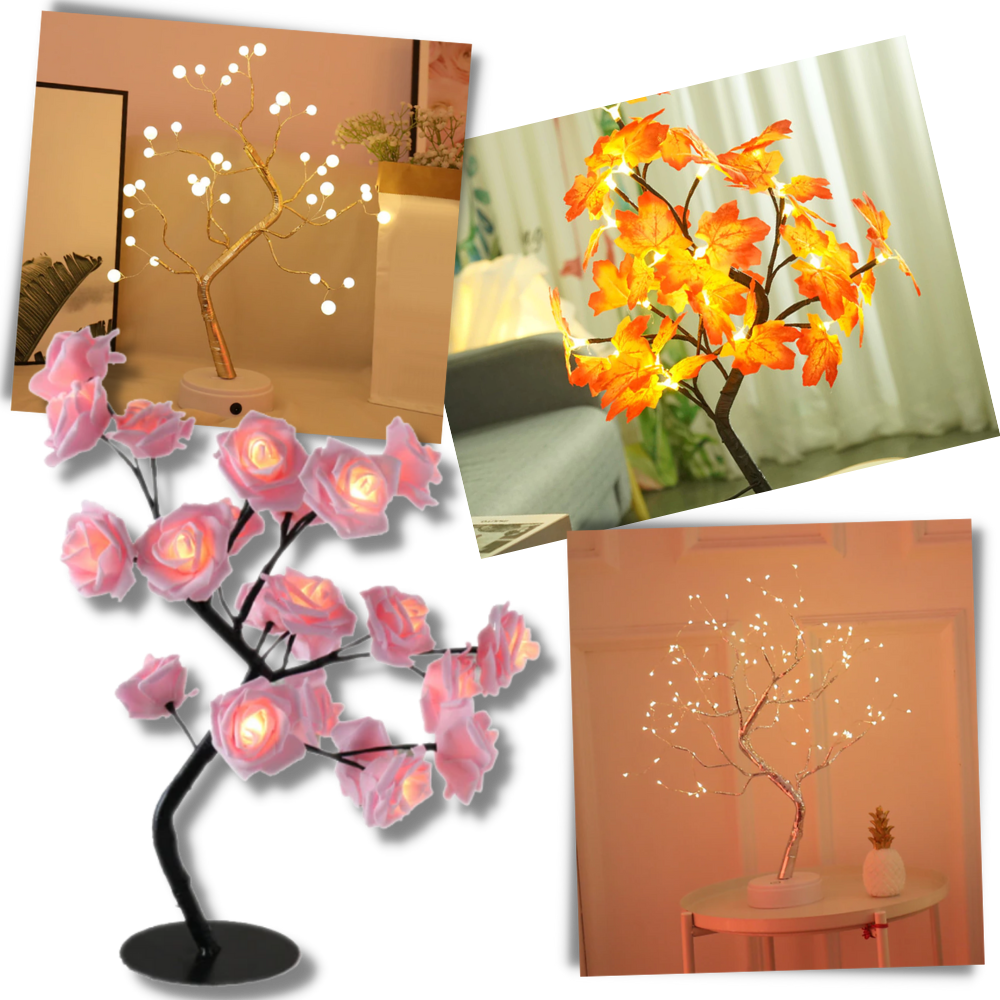 Ljuvlig lampa med rosenträd - Ozerty