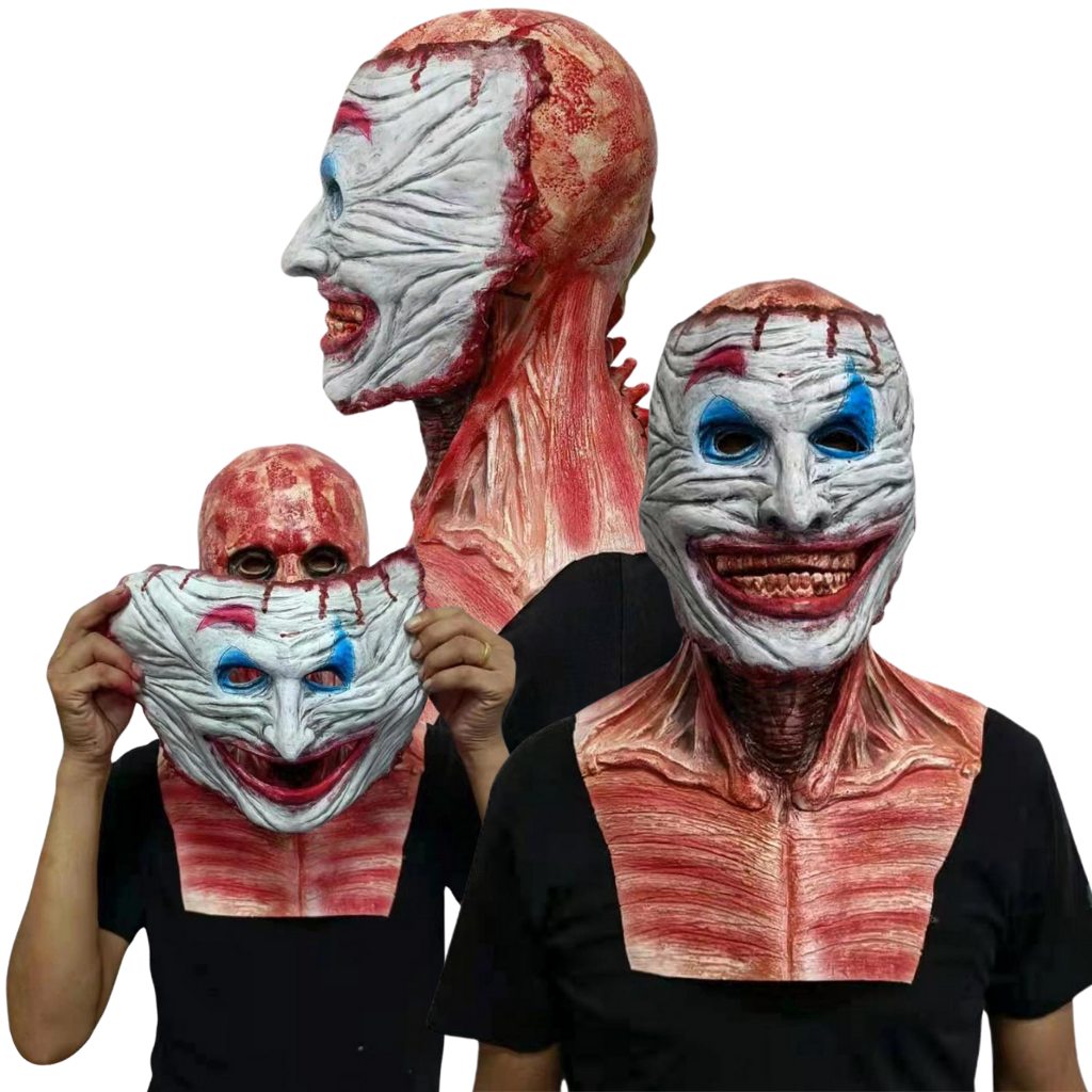 Realistisk Halloween Skräck dubbelmask  - Ozerty