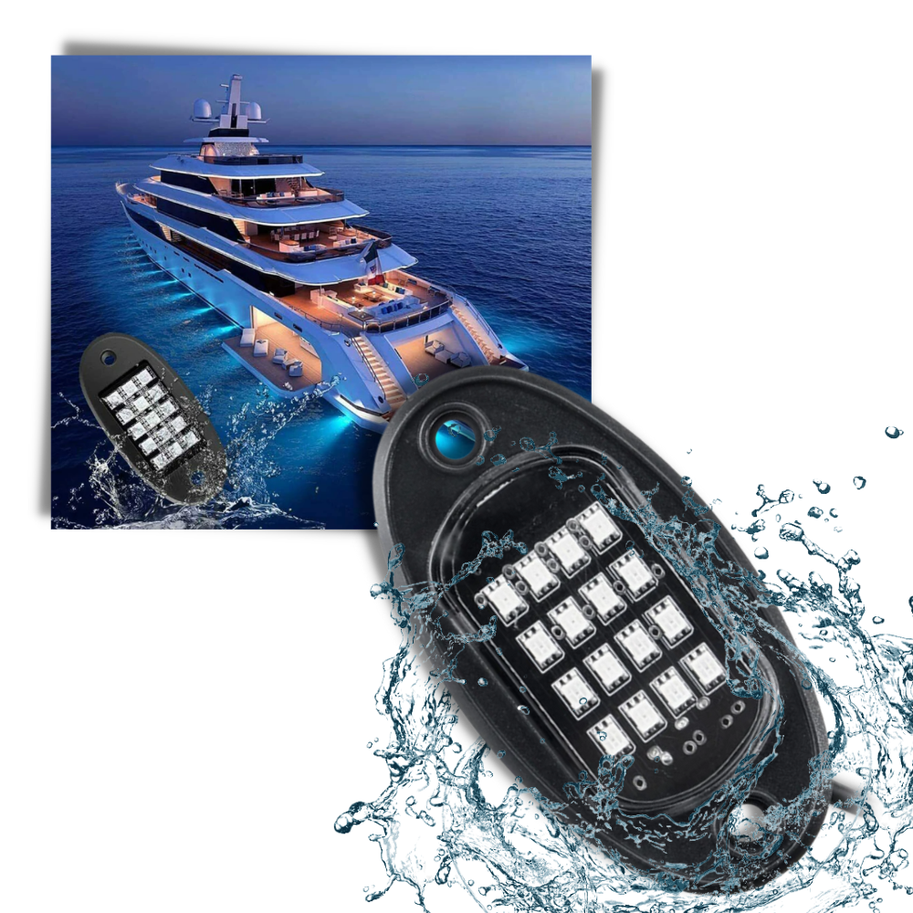 Paket med 8 RGB-lampor för fordon - Ozerty