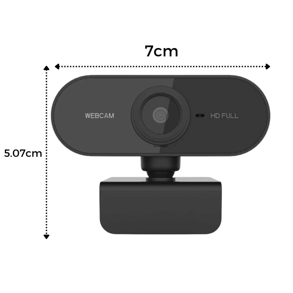 Roterande 1080p HD USB-webbkamera med mikrofon - Ozerty