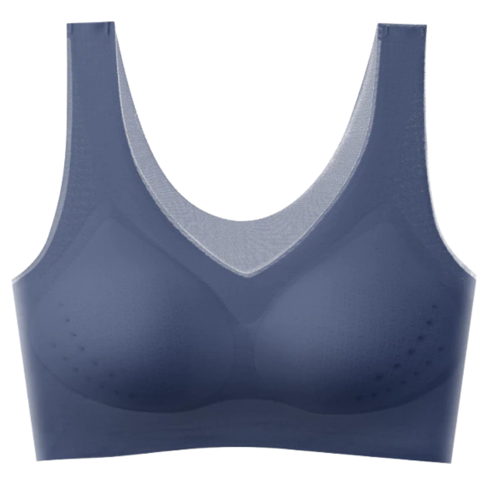 Ultra-thin seamless bra in silk