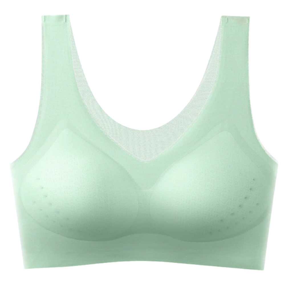 Ultra-thin seamless bra in silk