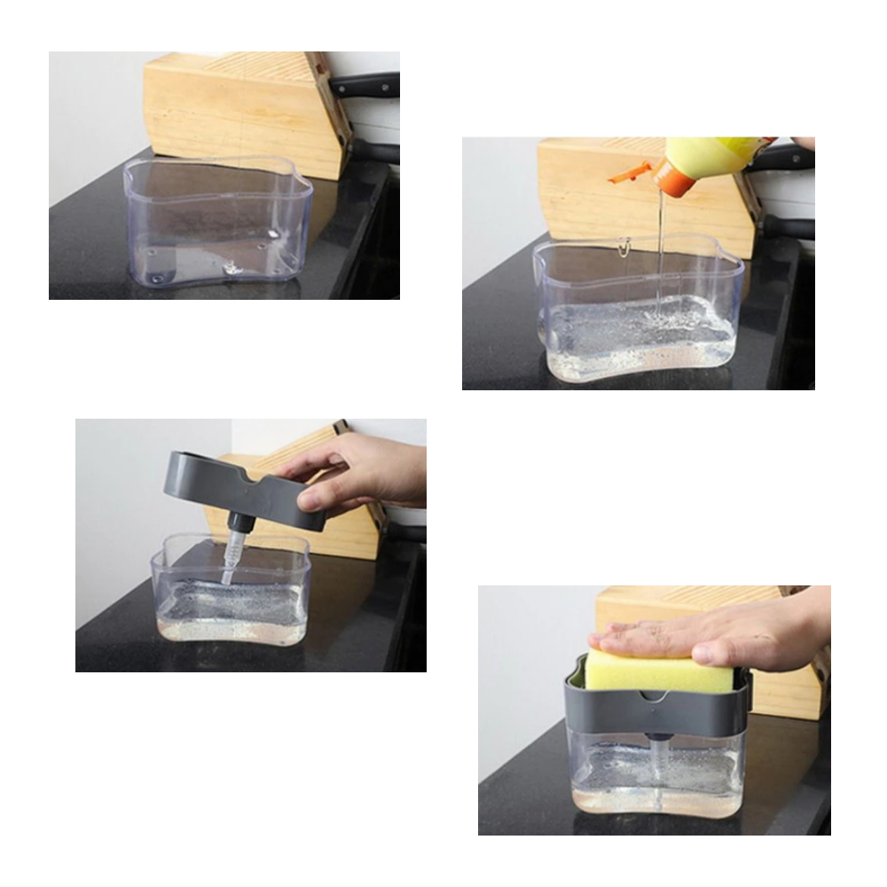 Diskmedel dispenser med svamphållare - Ozerty