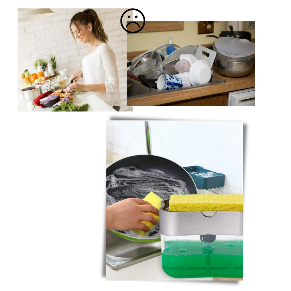 Diskmedel dispenser med svamphållare - Ozerty