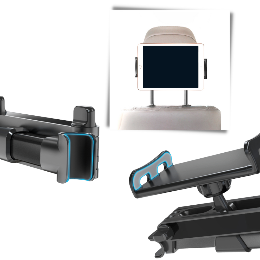 Hållare för surfplatta och telefon för baksäte - Ozerty