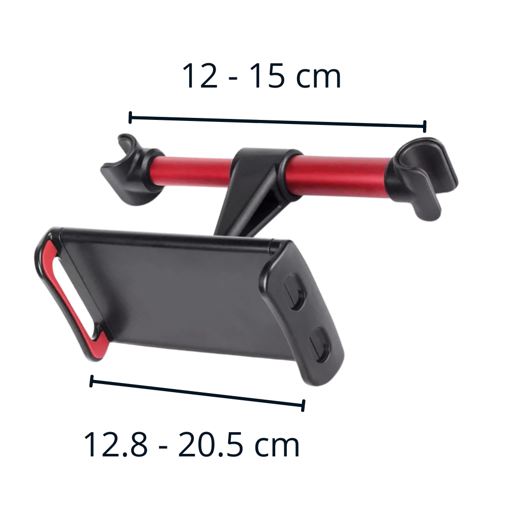 Hållare för surfplatta och telefon för baksäte - Ozerty